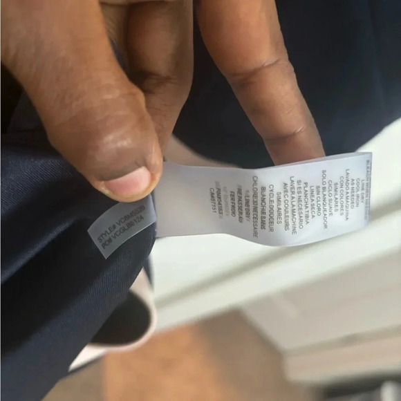 Vince Camuto Colorblock Sheath Dress Sleeveless Navy Pink Trim Work Office - Picture 8 of 8